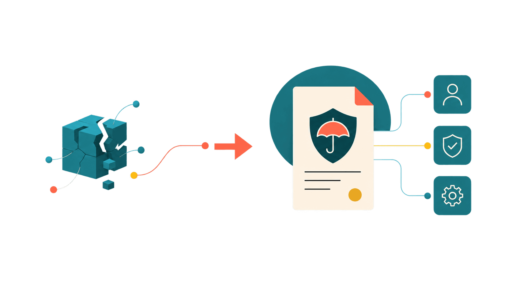 Enterprise insurance modernization project illustration